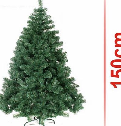 Sunrise Classic Artificial Realistic Natural Branches Pine Christmas Tree Xmas Green-Unlit 4FT, 5FT, 6FT,7FT,7.5FT (5ft (150cm))