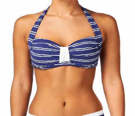 Sunseeker Womens Sunseeker Havana Stripe Bikini Top -