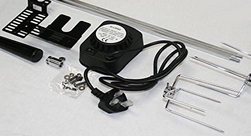 SunshineBBQs BBQ BARBECUE ROTISSERIE SPIT UNIVERSAL KIT GAS OR CHARCOAL ELECTRIC (36 Inch Skewer) (36 Inch Skewer)