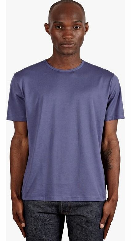 Mens Purple Crew Neck T-shirt sun2201plml
