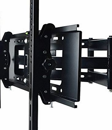 Sunydeal Full Motion Dual Arm TV Wall Mount Bracket for Samsung Panasonic Sony Finlux Hisense LG SEIKI Proscan Digihome 30 32 37 39 40 42 43 47 49 50 55 60 inch Plasma LCD LED Flat Panel Smart TV