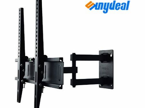 Sunydeal LCD TV LED TV Wall Mount Bracket with Full Motion Tilt Swivel Articulating Arm for Flat Screen Flat Panel LCD LED Plasma TV and Monitor Displays 32 37 40 42 inch, Max VESA 400 x 400mm