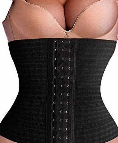 sunzel  Waist Corset for Weight Loss Sport Body Shaper Tummy Fat Burner (L, Black)