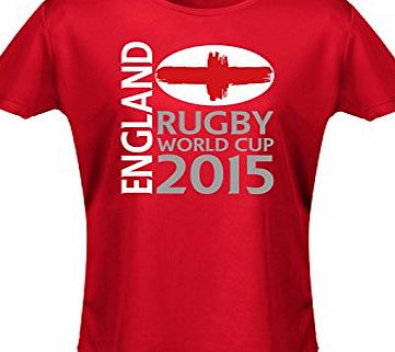 SupaDupaTees England Rugby World Cup 2015 Womens T-Shirt (12 Colours)