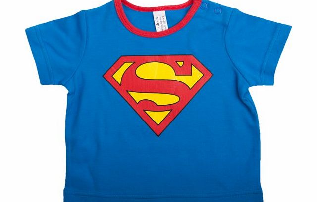 Super Baby Boys Short Sleeve T-Shirt Blue 6 - 12 Months