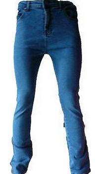 Super Basics Mens Designer Stretch Skinny Fit Jeans 30R Stone Wash