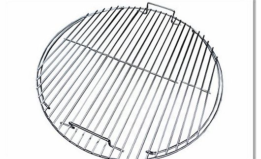 Cooking Grill 57cm Hinged Cooking Grate Fits weber BBQ Charcoal Chrome Plated