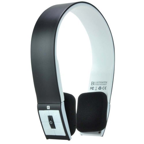 Bluetooth Wireless Head Set/Head Phones with Built-in Mic - Black