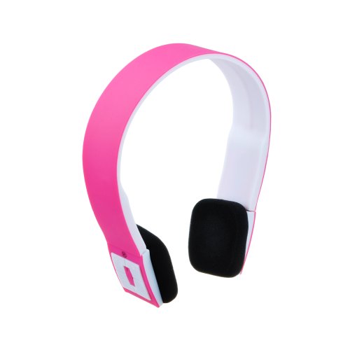 VicTsing Fashionable Wireless Headphones Bluetooth 3.0 Headset Pink for HTC One, OneX/XL/SV, HTC First Facebook Home, HTC EVO 4G LTE, HTC Windows Phone 8X, Nokia Lumia 920 Windows Phone 8, Nokia Lumia