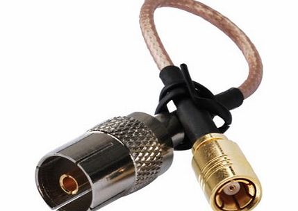 Superbat  High Quality RF Coaxial Cable SMB Male to TV Female Connector Pigtail Cable RG316 15cm