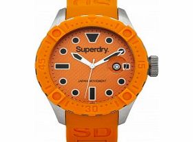 Superdry Mens Scuba Deep Sea Orange Silicone