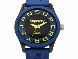 Superdry Mens Tokyo Blue Silicone Strap Watch