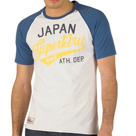 Mens Tokyo Raglan T-Shirt Dodger Blue