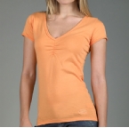 Womens Vee T-Shirt Orange