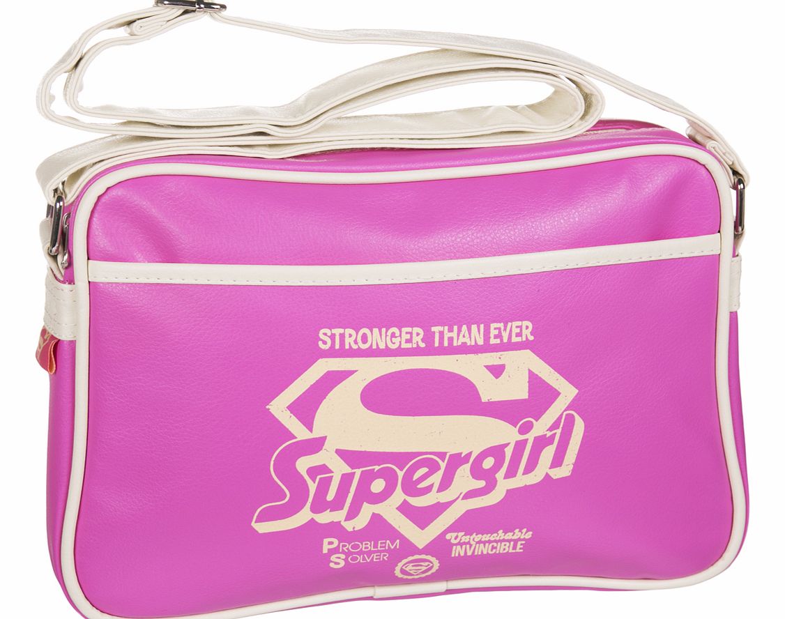 Supergirl Pink Small Retro Bag