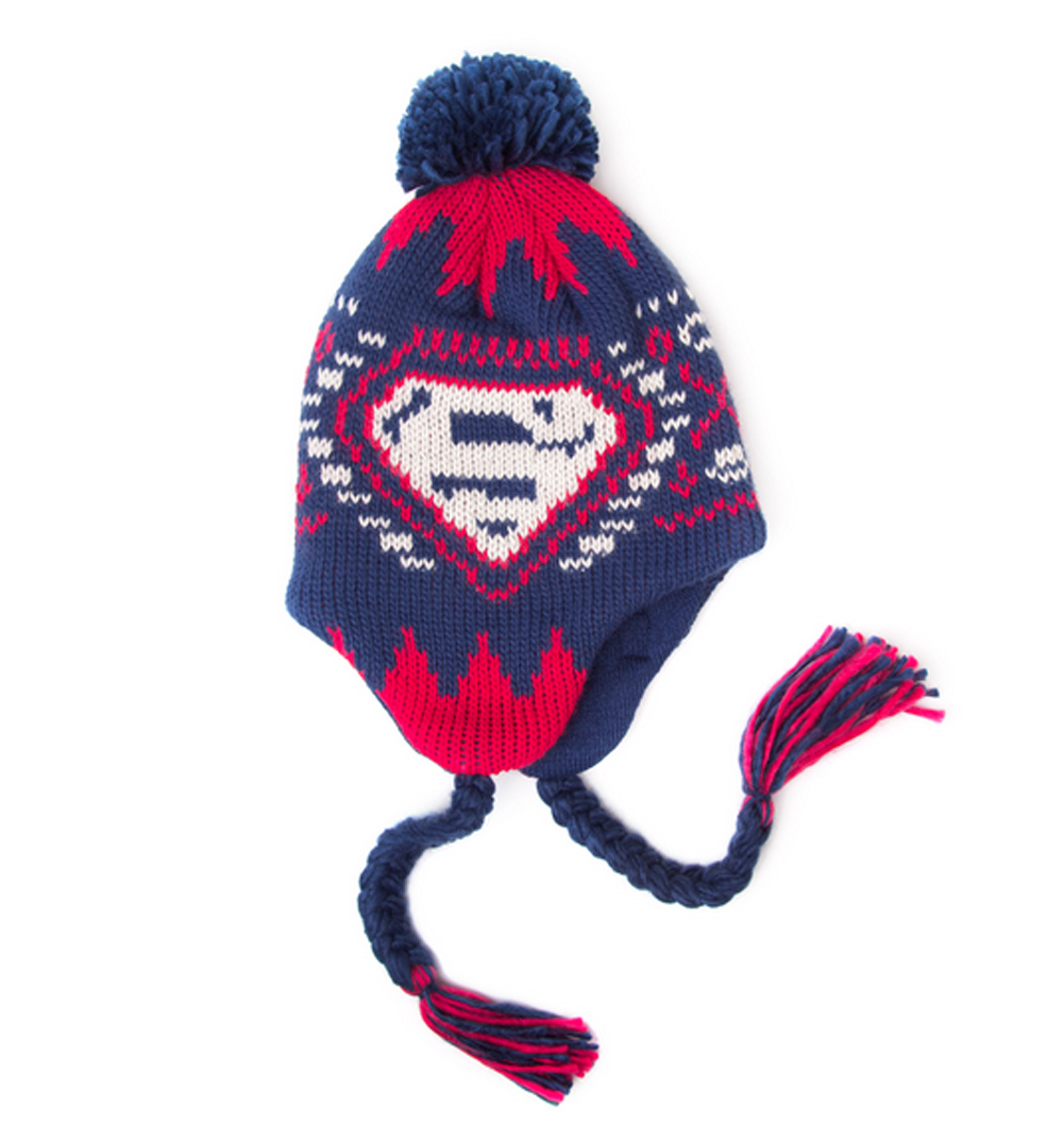 SUPERMAN Knitted Retro Laplander Hat