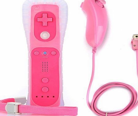 SuperStore_Electronics Nunchuk Remote Controller for Nintendo Wii Game(Pink)