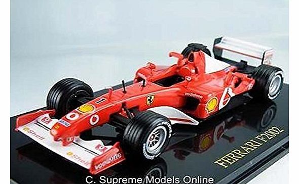 Supreme Ferrari F 2002 1/43Rd Size Car Model Open Top Formula One F1 Type Bxd Y0675J