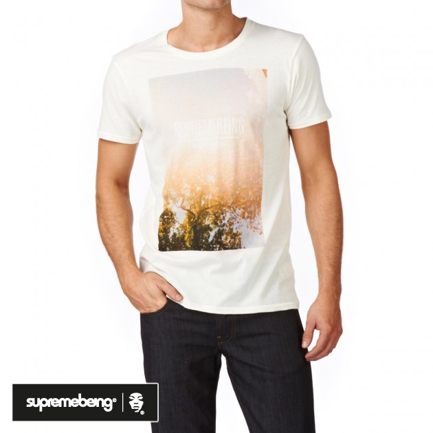 Supremebeing Mens Supremebeing Treeshine T-Shirt - Ecru