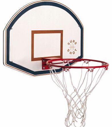 Little Shot Retail Backboard And Ring Set - White/Red