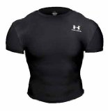 UNDER ARMOUR Heat Gear Full Tee , S, RED