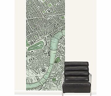 Surface View Chart of London Wall Mural, 100 x