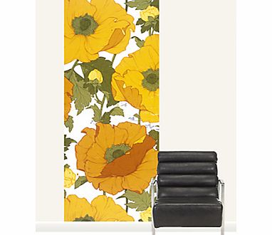 Surface View Summer Poppies Wall Mural, 100 x