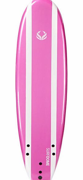 Surfdome Pink Stripe Softboard - 7ft 0