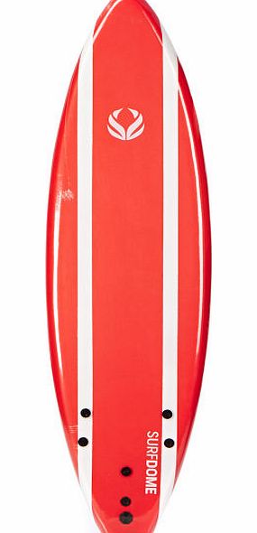 Surfdome Red Stripe Softboard - 6ft 0