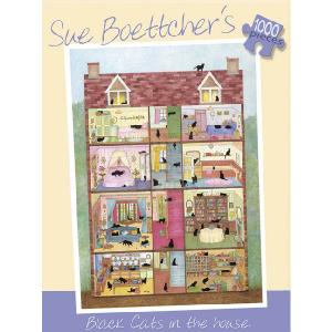 Susan Prescot Games Sue Boettcher s Black Cats In The House 1000 Piece Jigsaw Puzzle