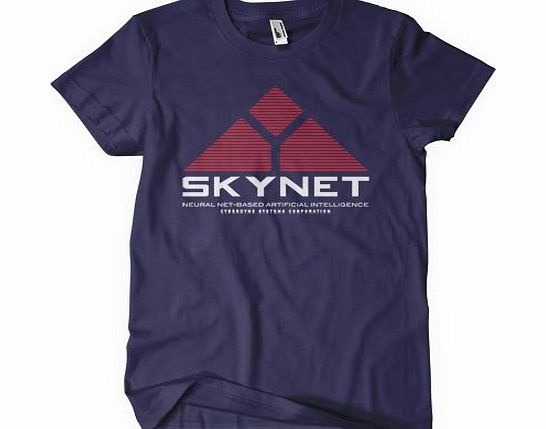 Sushiroll Terminator T shirt - Inspired by the movie - Skynet - In Navy