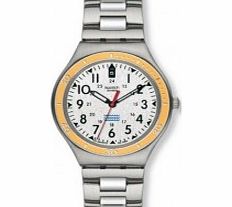 Swatch Mens Snice Silver Dial Stainless Steel