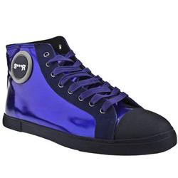 Male Dylan Toe Cap Manmade Upper Fashion Trainers in Blue