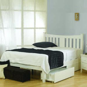 Arquette 3FT Single Bedstead - White
