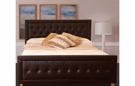 Sweet Dreams Bach 4FT 6 Double Leather Bedstead