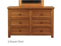 Sweet Dreams Curlew 6 Drawer Chest Cherry