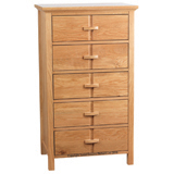 Sweet Dreams Darcy 5 Drawer Chest in Oak with