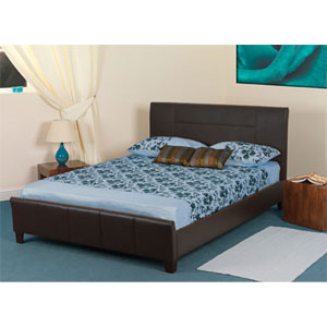 Juno 4FT Sml Double Leather Bedstead