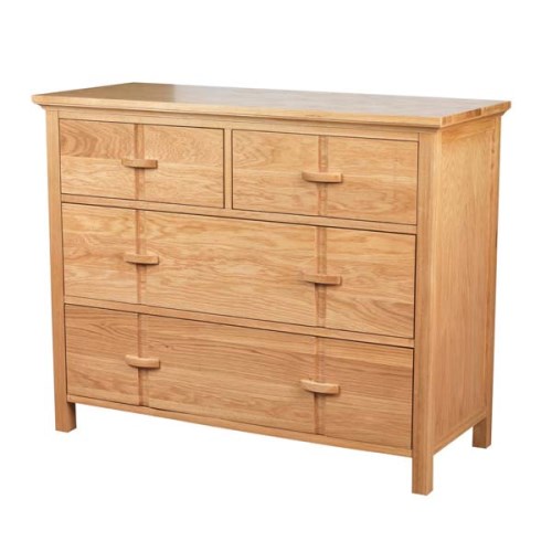 Sweet Dreams (Nelson) Limited Sweet Dreams Ripon Solid Oak 4 Drawer Chest