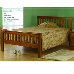 Sweet Dreams Newman 4FT Sml Double Wooden Bedstead
