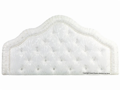 Sweet Dreams Omega Headboard Single (3) Damask Vanilla