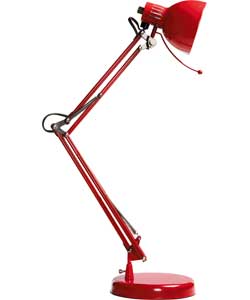 Swing Arm Desk Lamp - Red