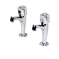 Ellipse Rounded Head High Neck Sink Tap Pair