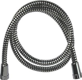 Swirl, 1228[^]44959 PVC Shower Hose Flexible Chrome / Black