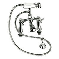 SWIRL Traditional Bath/Shower Mixer Tap Chrome andfrac34;andquot;