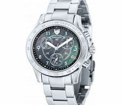 Swiss Eagle Ladies Talon Silver Chronograph Watch