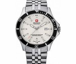 Swiss Military Mens All Silver Flagship Watch