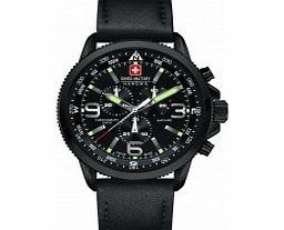Swiss Military Mens Arrow Black Chronograph Watch