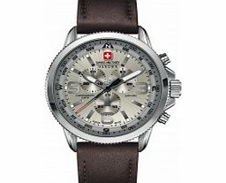 Swiss Military Mens Arrow Brown Chronograph Watch