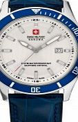 Swiss Military Mens Flagship Blue Leather Strap